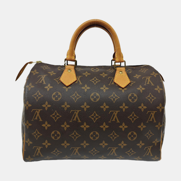 SPEEDY 30 Monogram Coated Canvas Brown