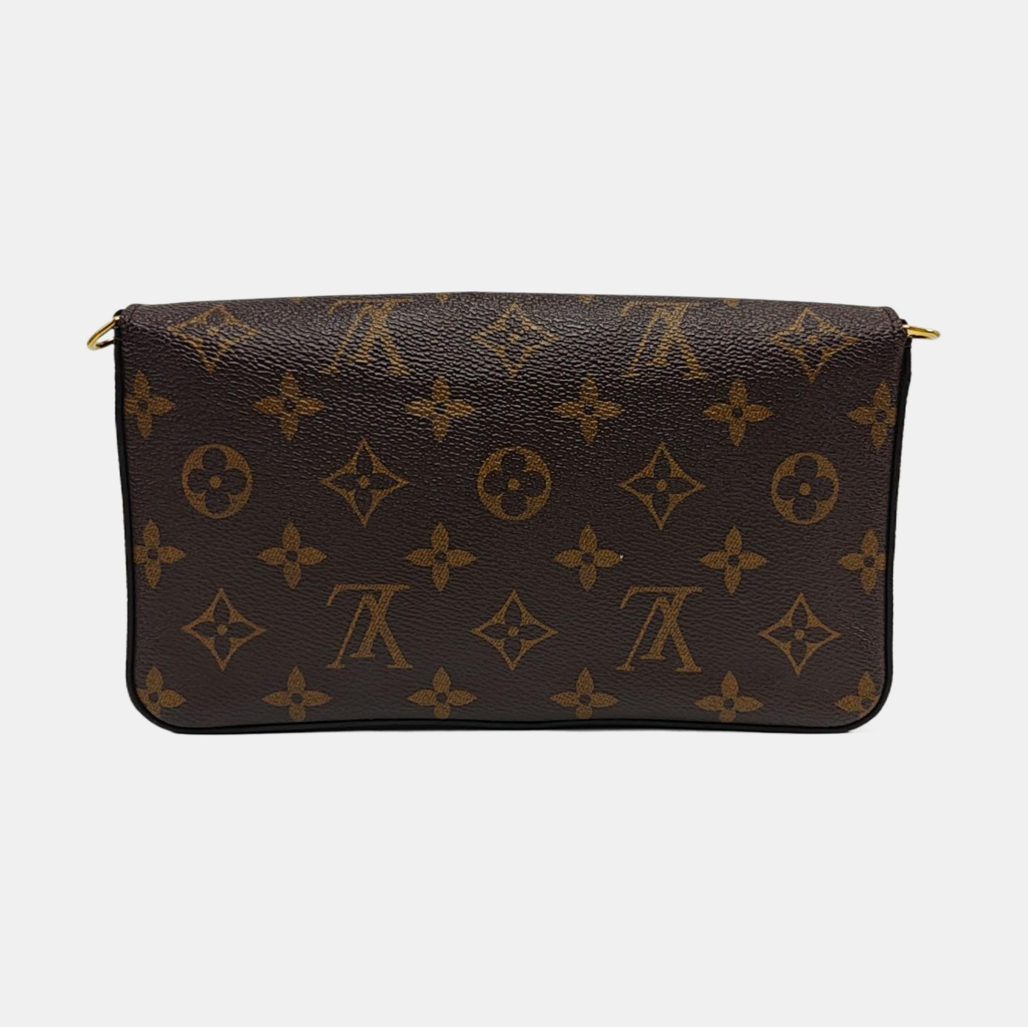 Authenticated pre-owned  FÉLICIE Monogram Coated Canvas Brown - Shoulder Bag at Looply