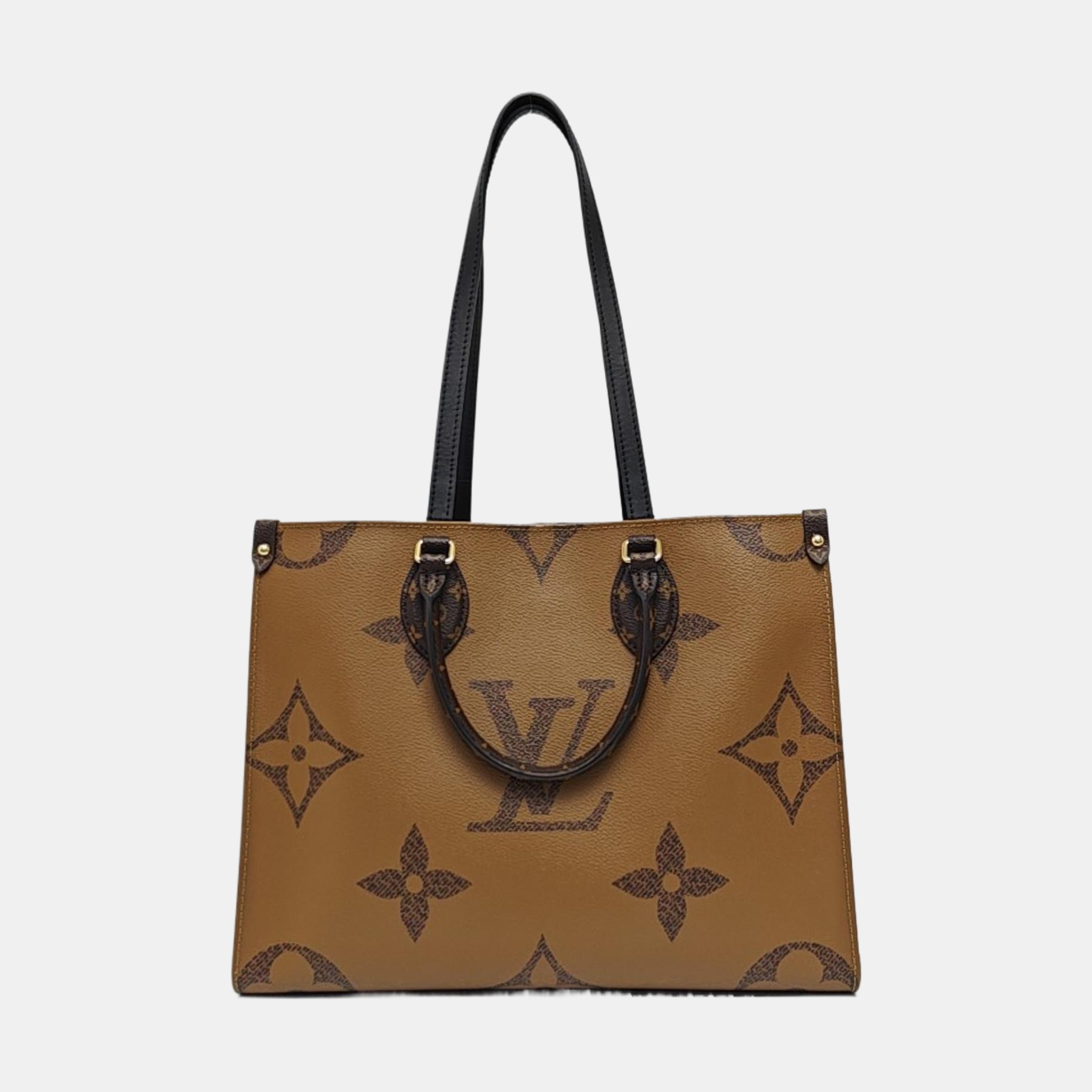 ONTHEGO MM Monogram Coated Canvas Brown