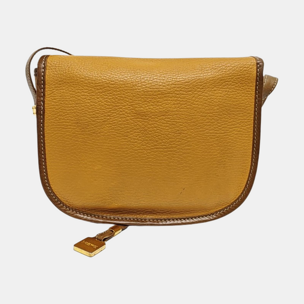 Calfskin Crossbody Bag Small Beige