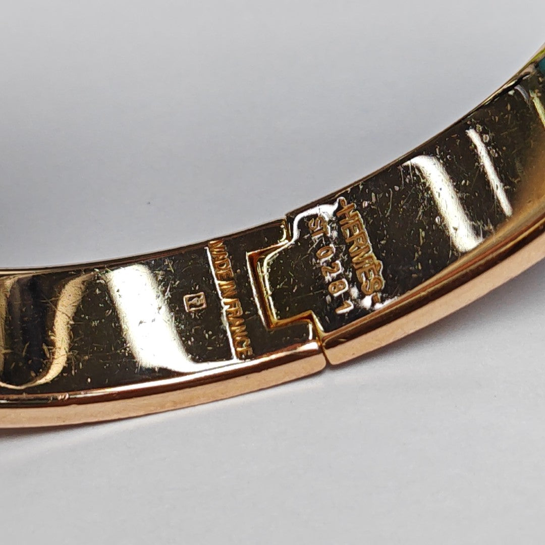 Clic H Metal Rose Gold Bangle