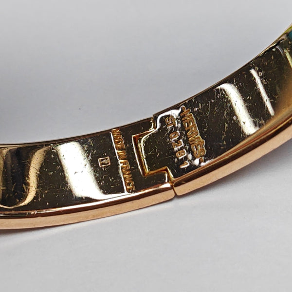 Clic H Metal Rose Gold Bangle