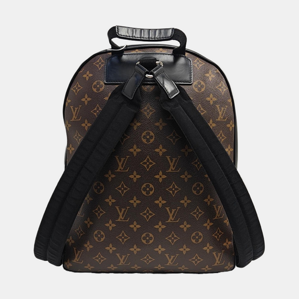 JOSH Monogram Coated Canvas Brown