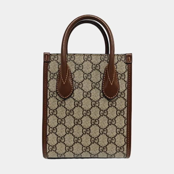 Retro Mini Monogram Coated Canvas Beige