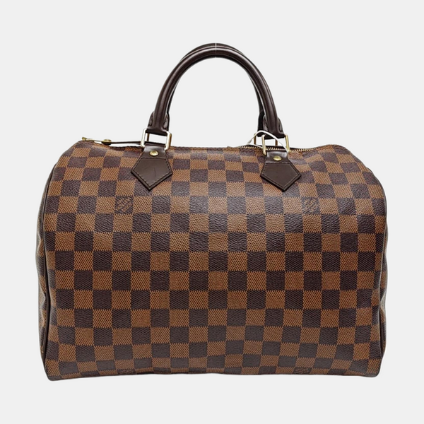 SPEEDY 30 Damier Ebene Coated Canvas Brown