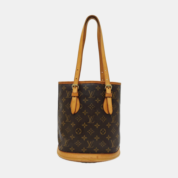 BUCKET PM Monogram Coated Canvas Brown