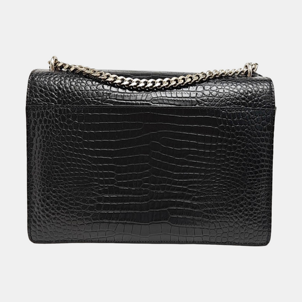 SUNSET Large Calfskin Black