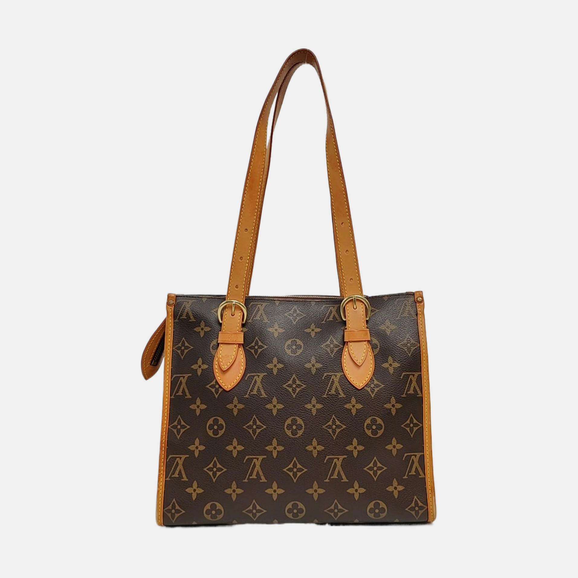 POPINCOURT Monogram Coated Canvas Brown