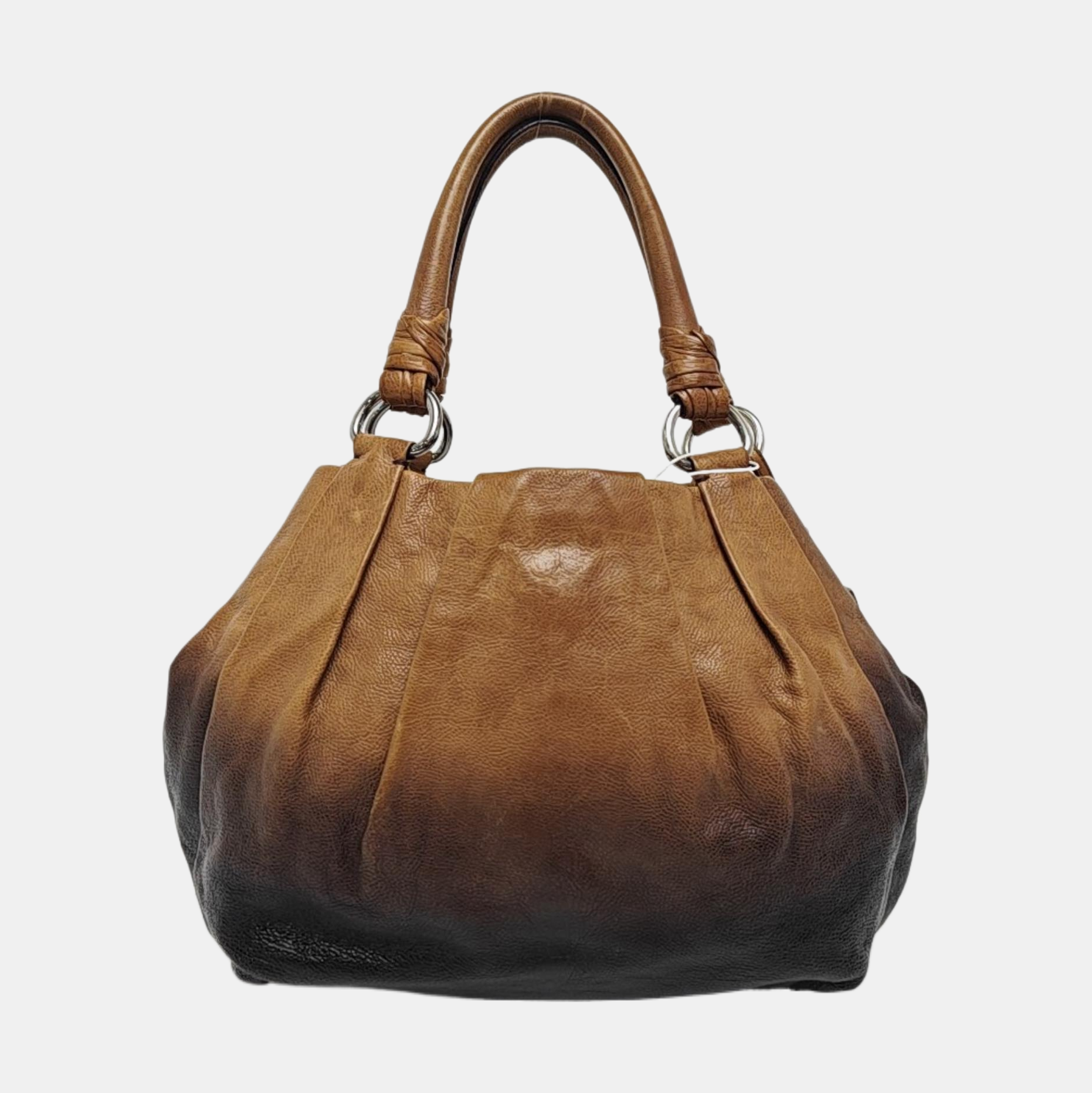Calfskin Top Handle Bag Multicolor