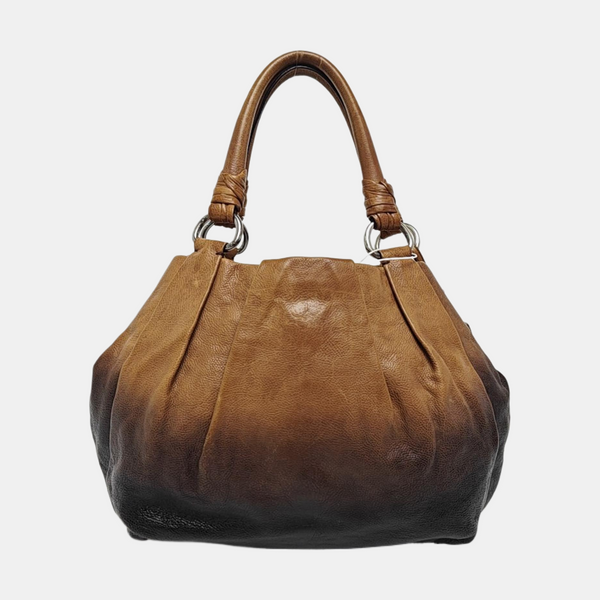 Calfskin Top Handle Bag Multicolor