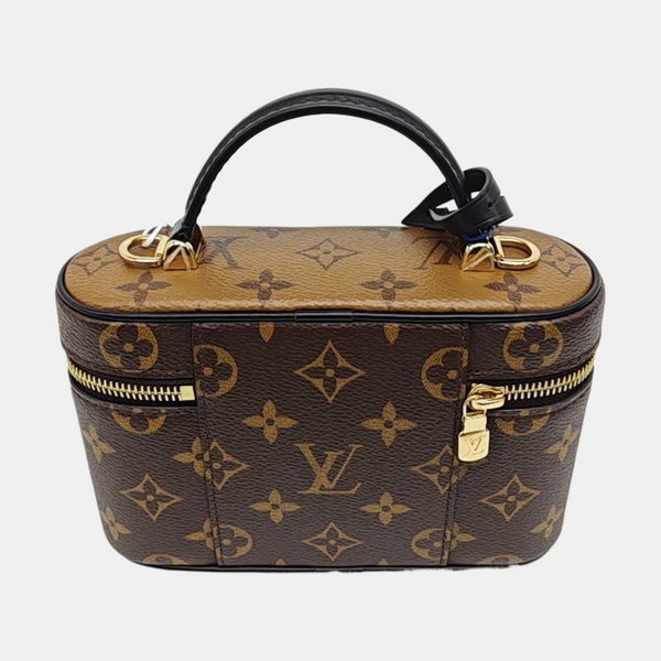 Vanity Chain Pouch Monogram Coated Canvas Brown
