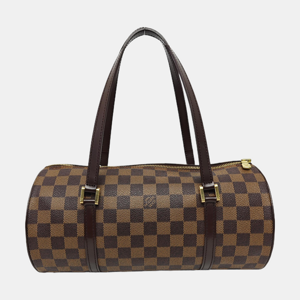 PAPILLON 30 Damier Ebene Coated Canvas Brown