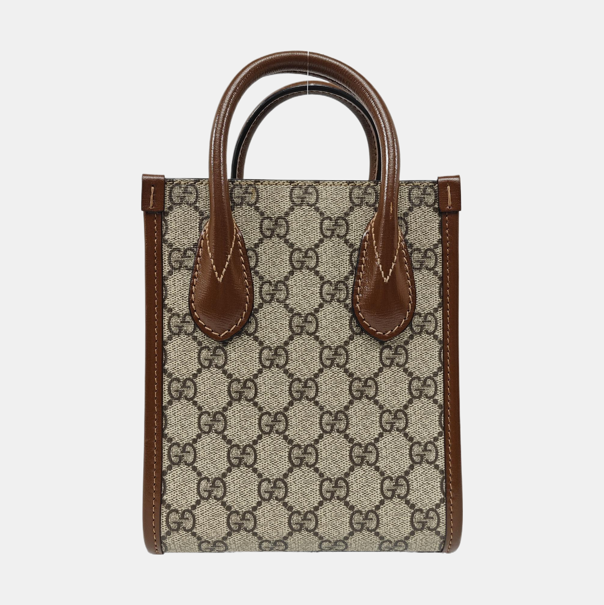 Retro Mini Monogram Coated Canvas Beige