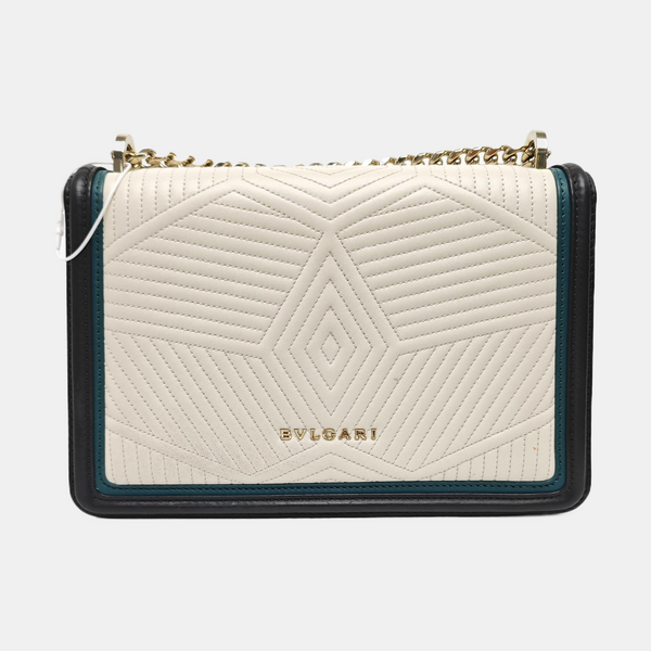 SERPENTI FOREVER Small Quilted Calfskin White