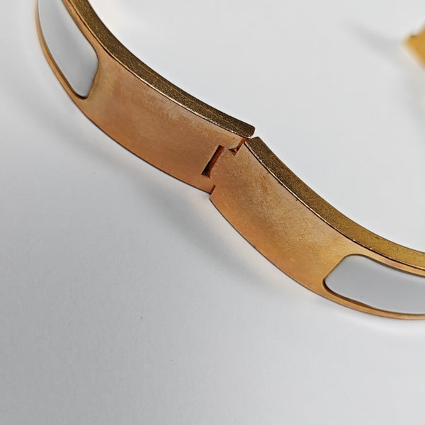 Clic H Metal Gold Bangle