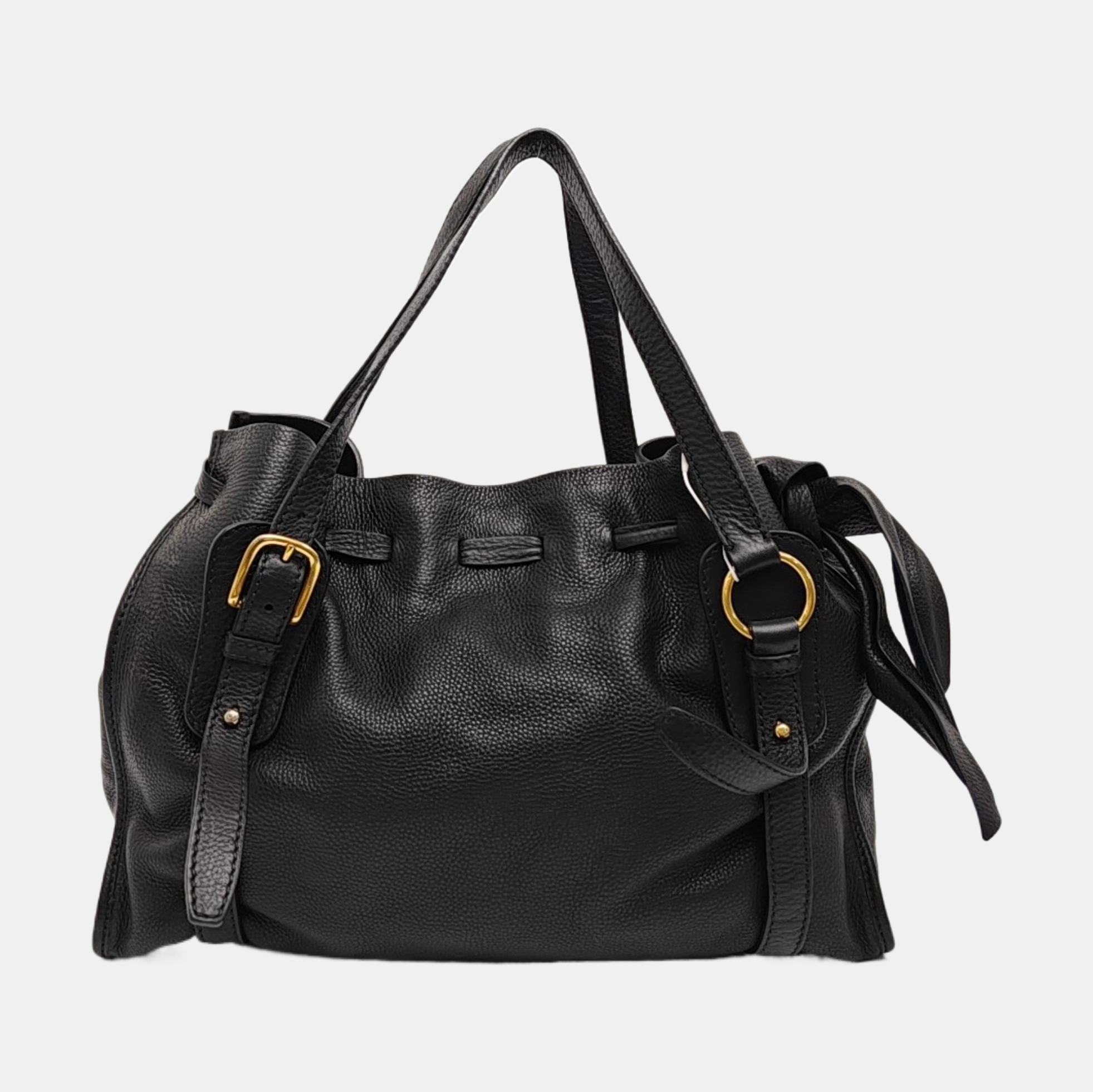 Calfskin Tote Bag Black