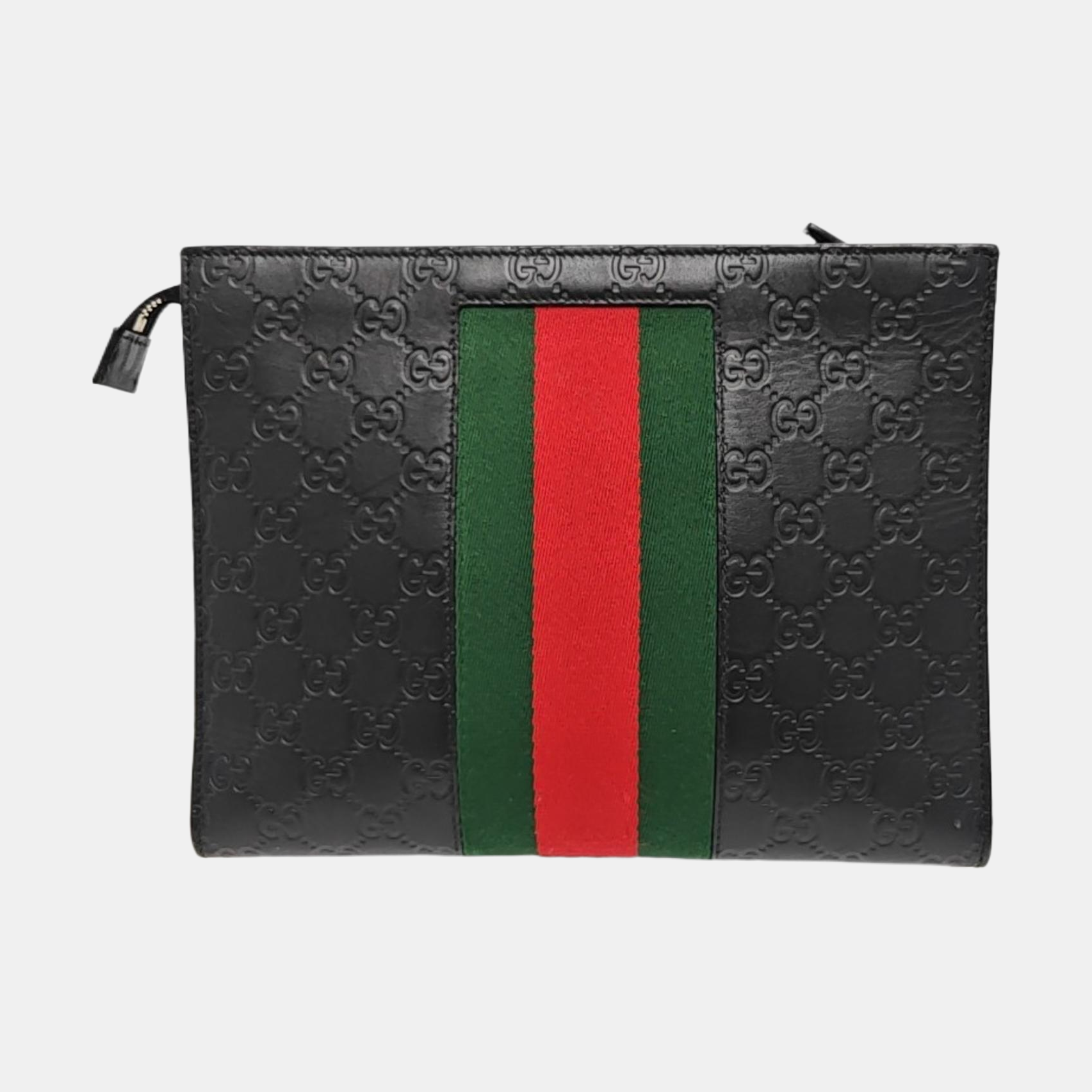 Signature Monogram Calfskin Black