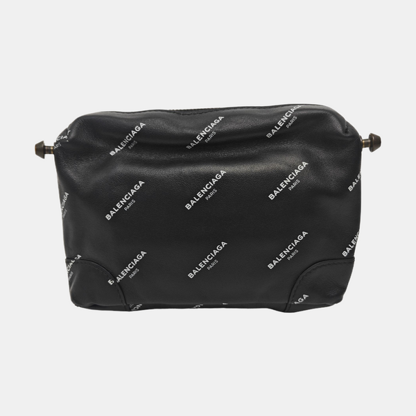 Calfskin Shoulder Bag Black