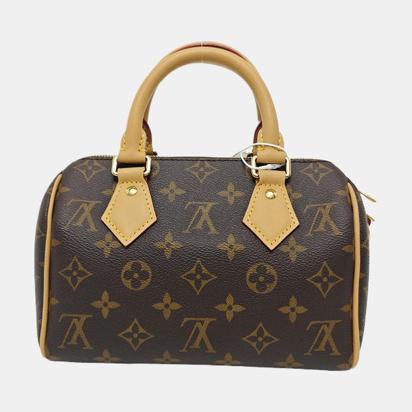SPEEDY 20 Monogram Coated Canvas Brown