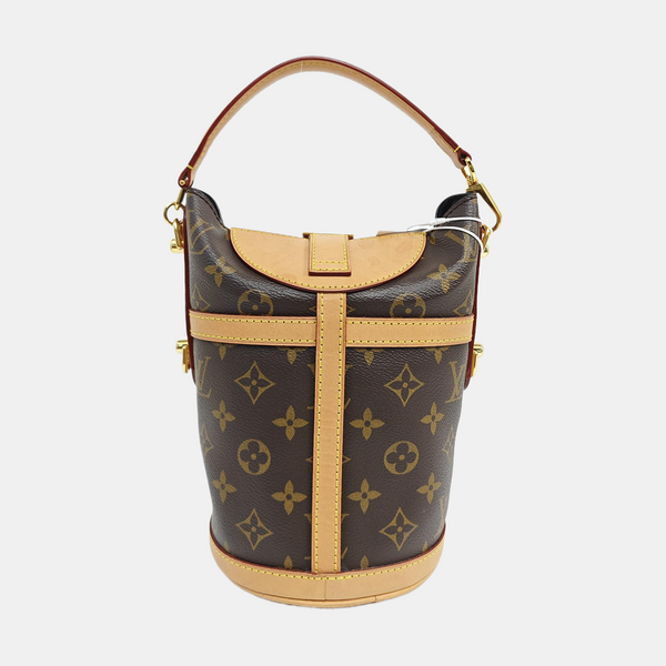 DUFFLE Monogram Coated Canvas Brown