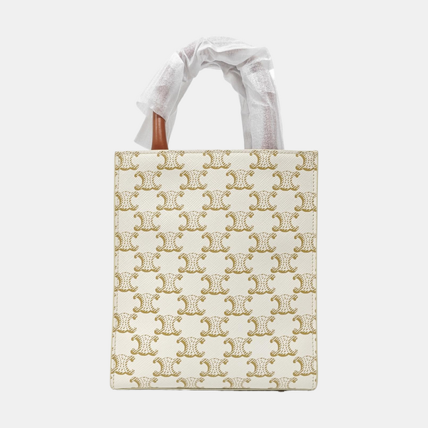 CABAS CELINE Mini Coated Canvas White