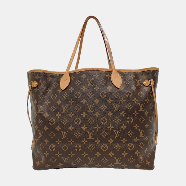 NEVERFULL GM Monogram Coated Canvas Brown