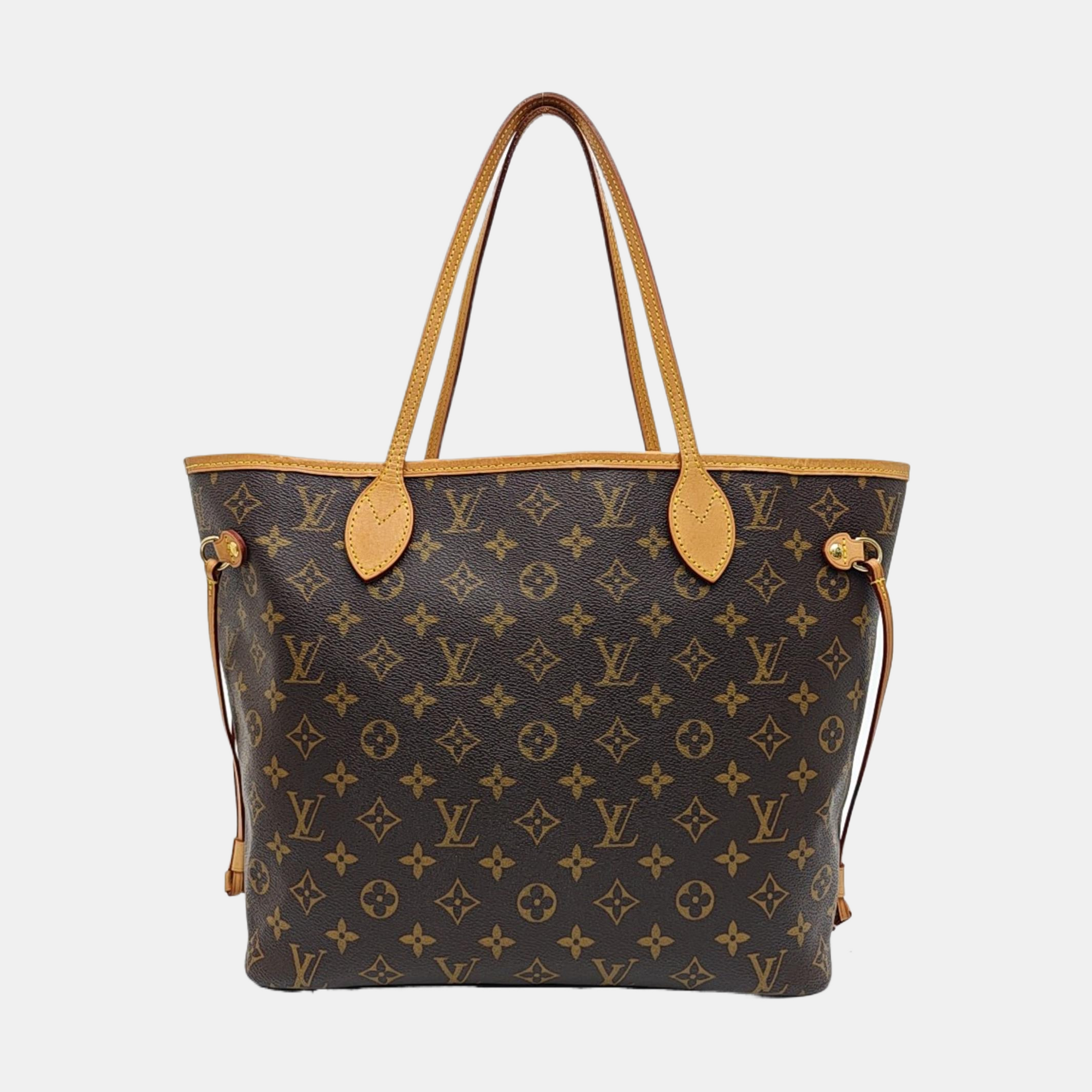 NEVERFULL MM Monogram Coated Canvas Brown