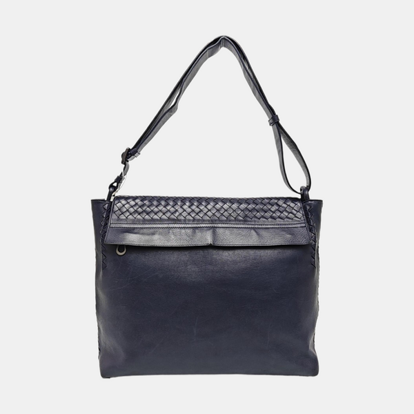 Calfskin Shoulder Bag Blue