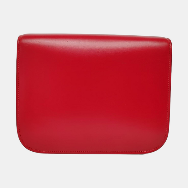 Authenticated pre-owned  CLASSIC BOX Medium Calfskin Red - Shoulder Bag at Looply