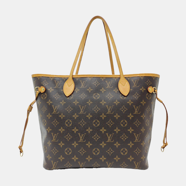 NEVERFULL MM Monogram Coated Canvas Brown