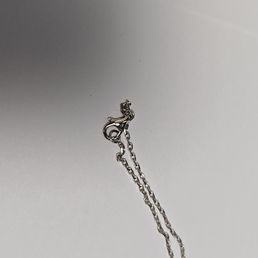 18k White Gold Silver Necklace