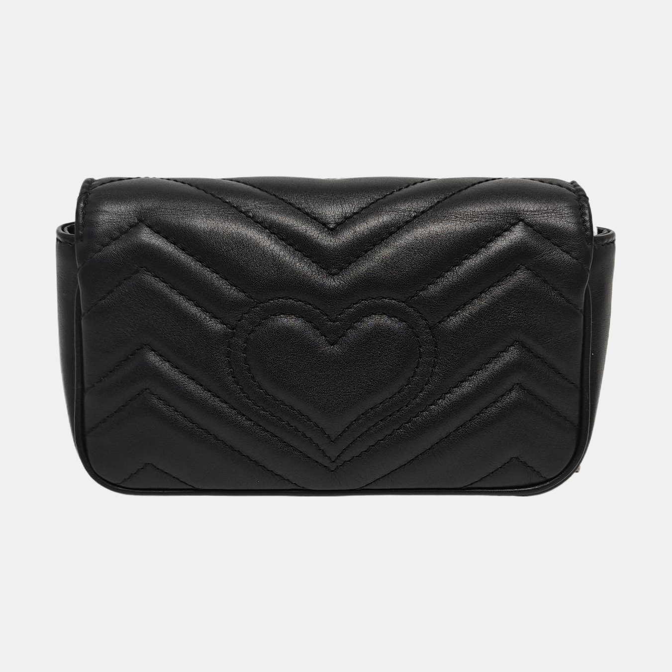 GG Marmont Mini Quilted Calfskin Black