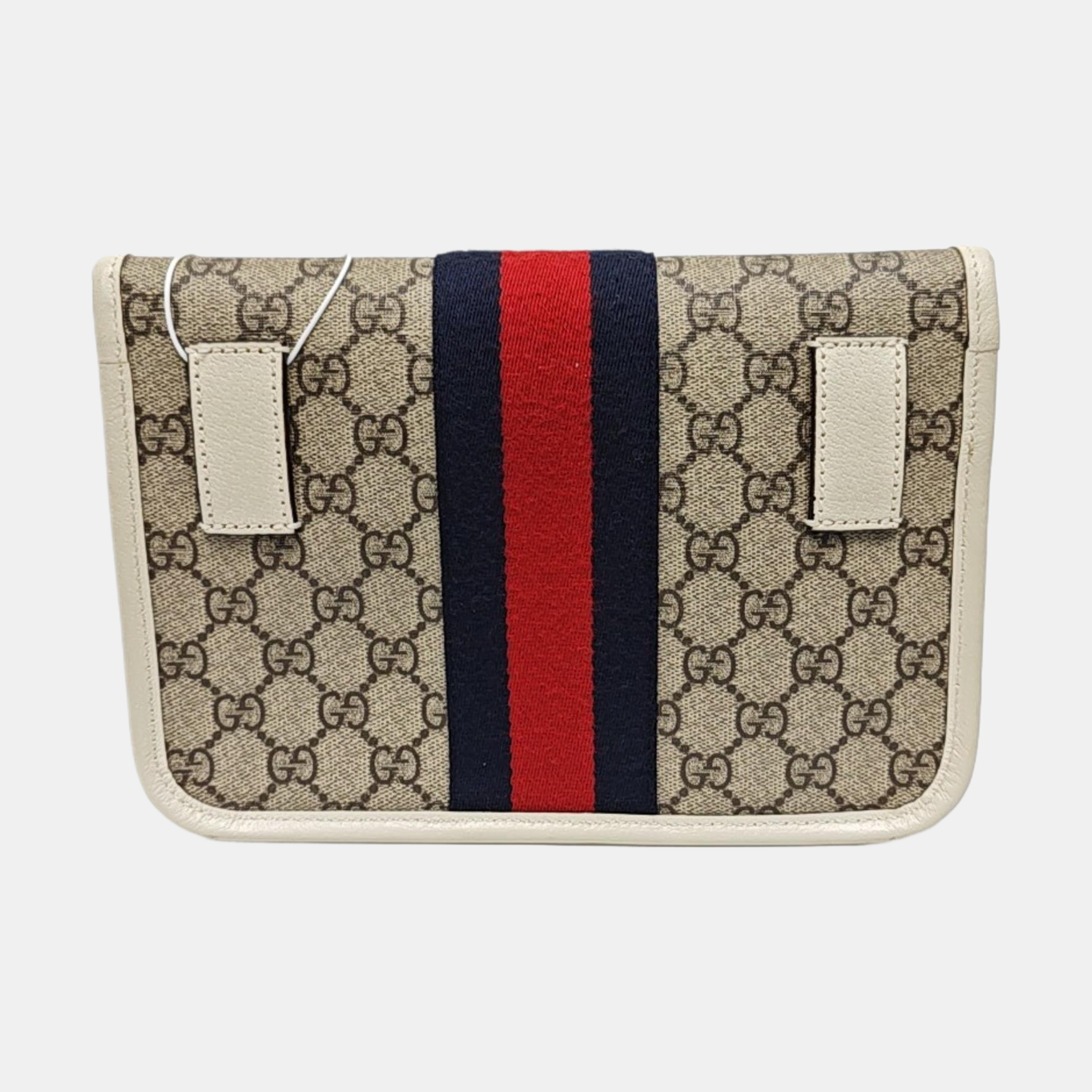 Ophidia Small Monogram Coated Canvas Beige
