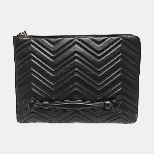 GG Marmont Large Quilted Leather Black