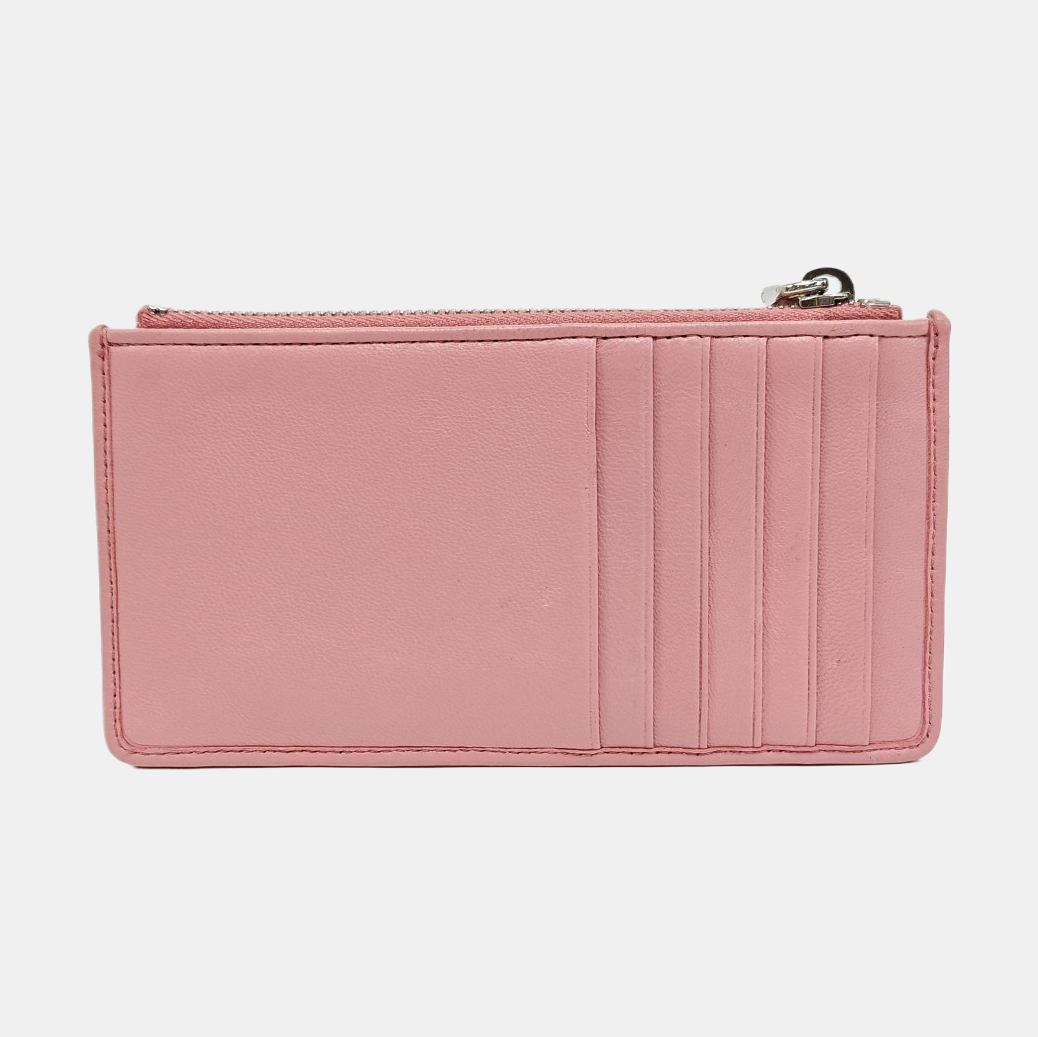 Lambskin Card Holder Pink