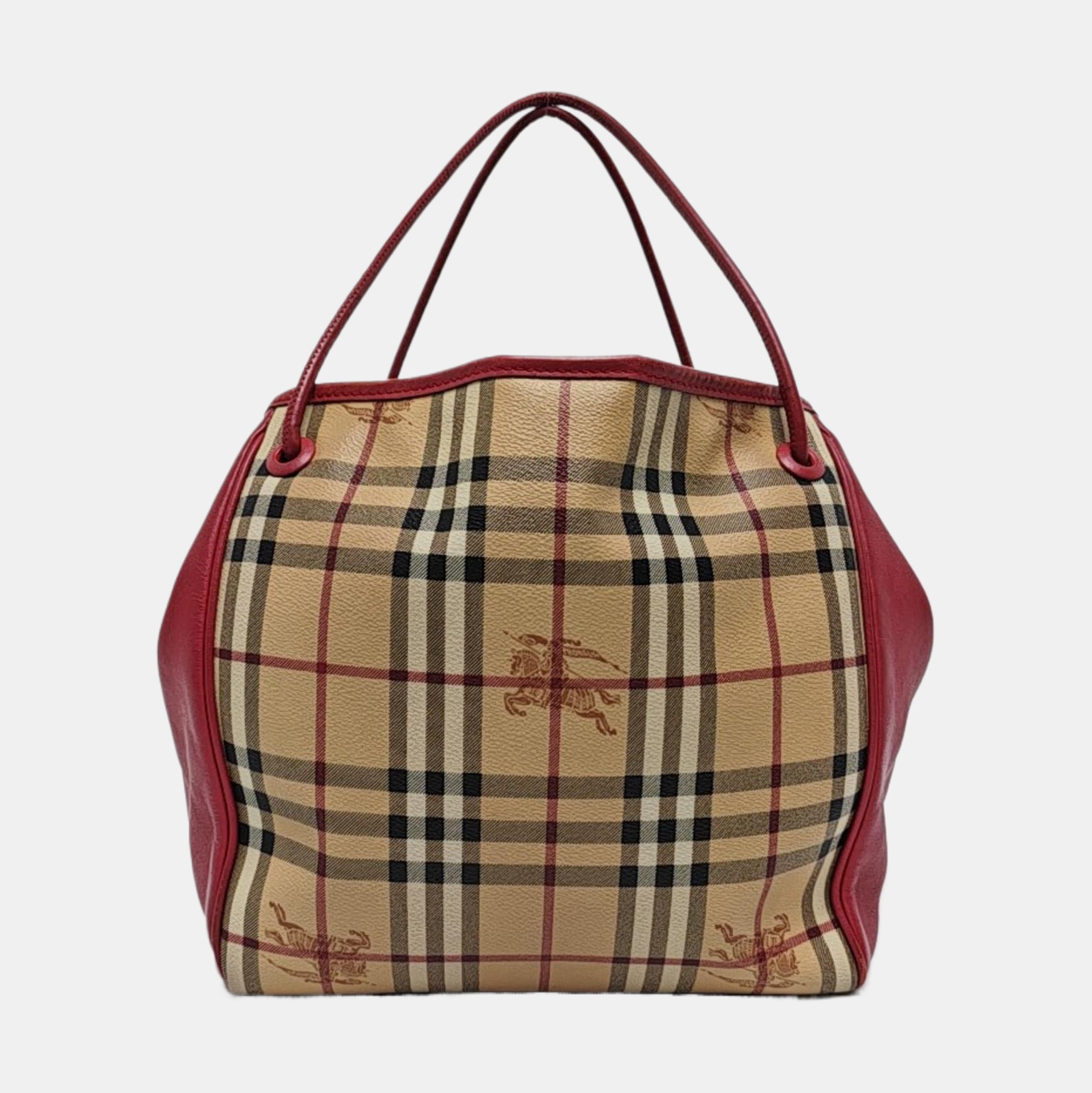 Coated Canvas Tote Bag Beige