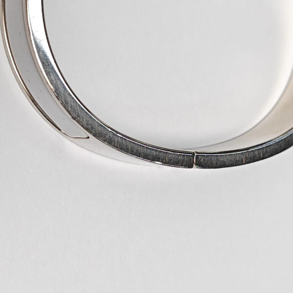 Clic H Metal Silver Bangle