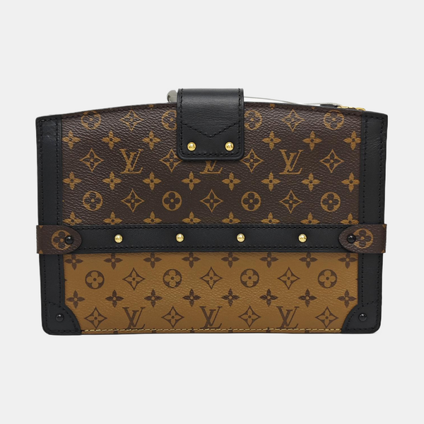 TRUNK Monogram Coated Canvas Brown