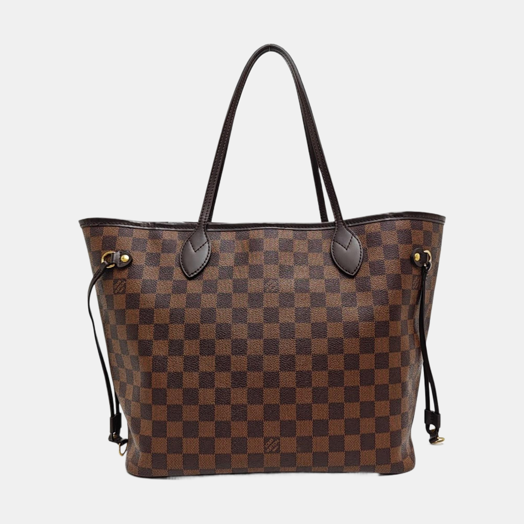 NEVERFULL MM Damier Ebene Coated Canvas Brown