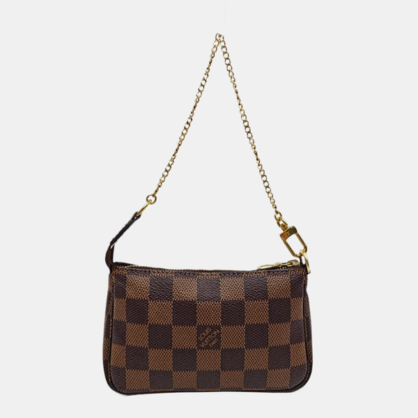ACCESSOIRES Damier Ebene Coated Canvas Brown