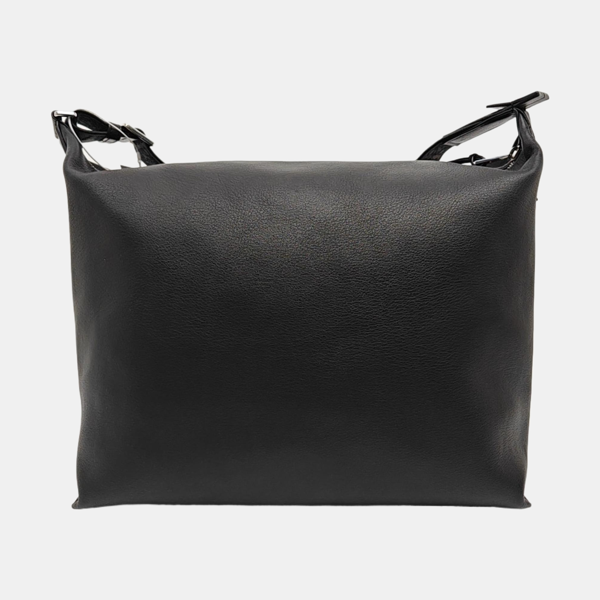 Calfskin Shoulder Bag Black