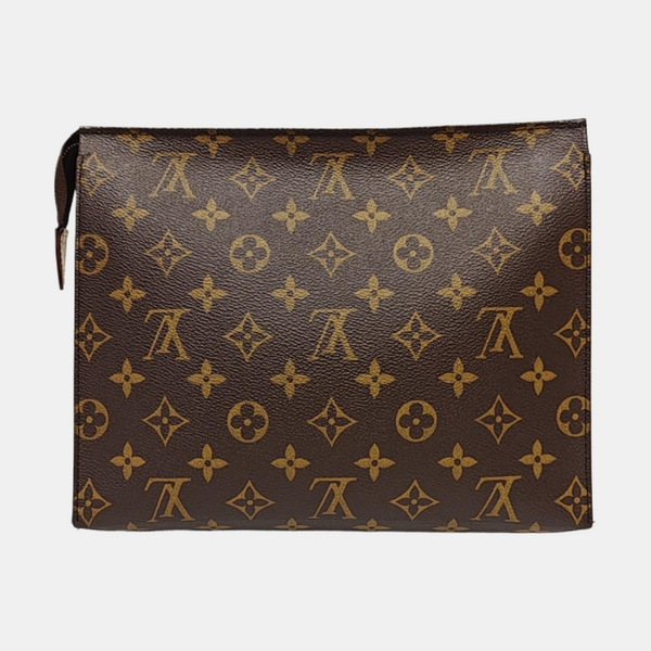 TOILET POCKET 26 Monogram Coated Canvas Brown