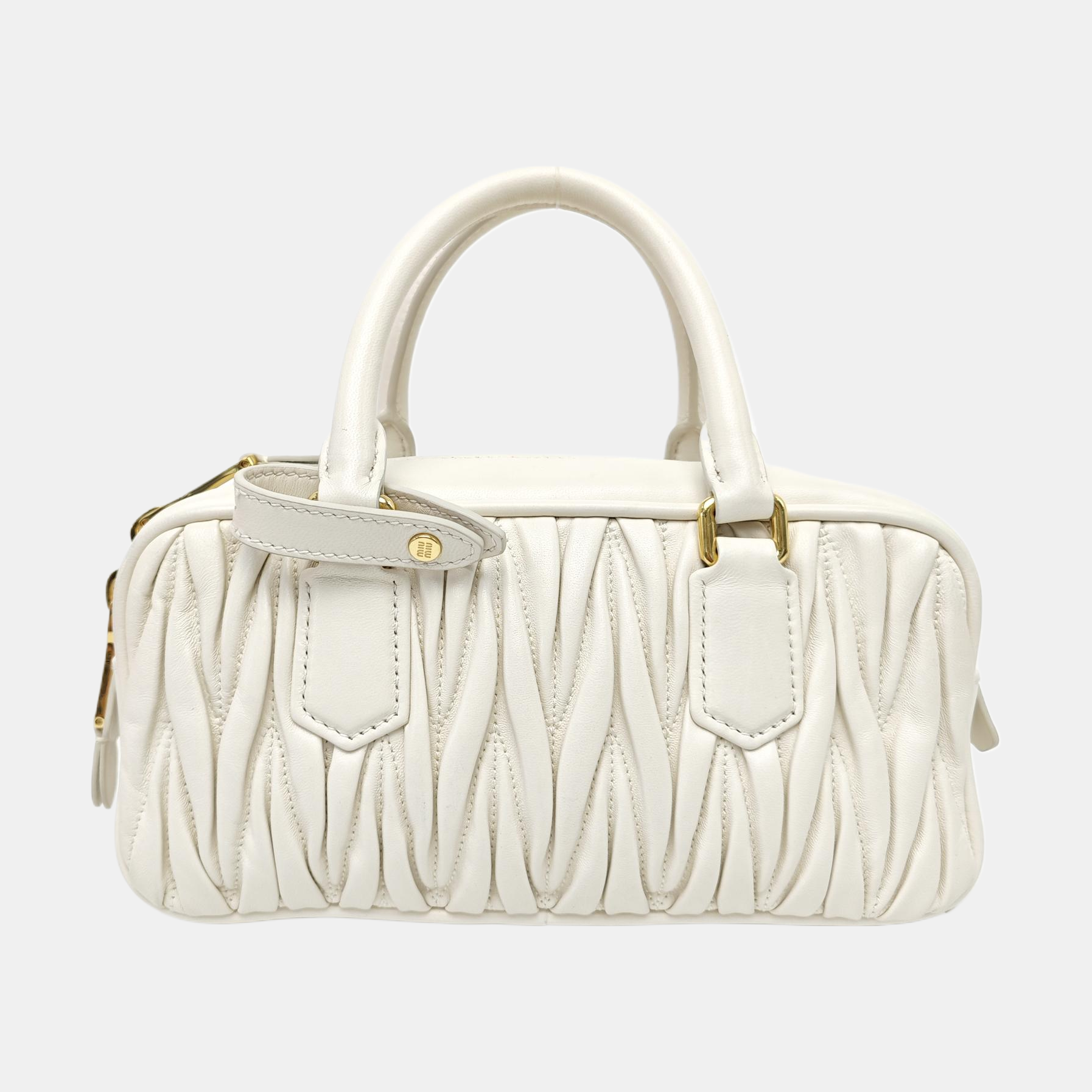 Arcadie Matelassé Lambskin White