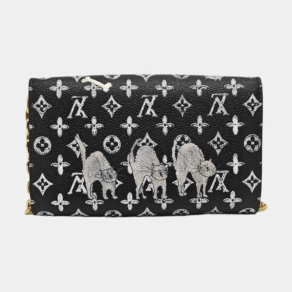 TWIST PM Monogram Coated Canvas Black