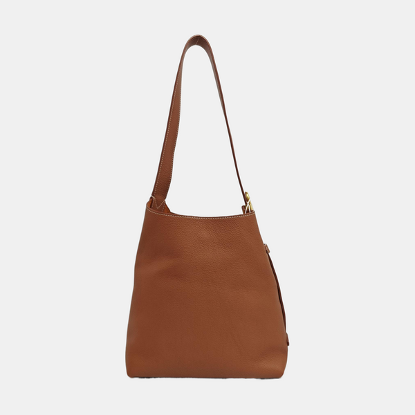 LOW KEY HOBO PM Monogram Calfskin Brown