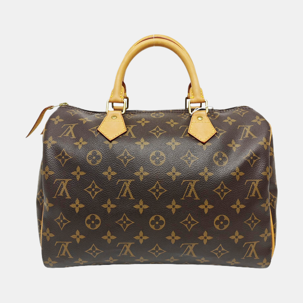 SPEEDY 30 Monogram Coated Canvas Brown