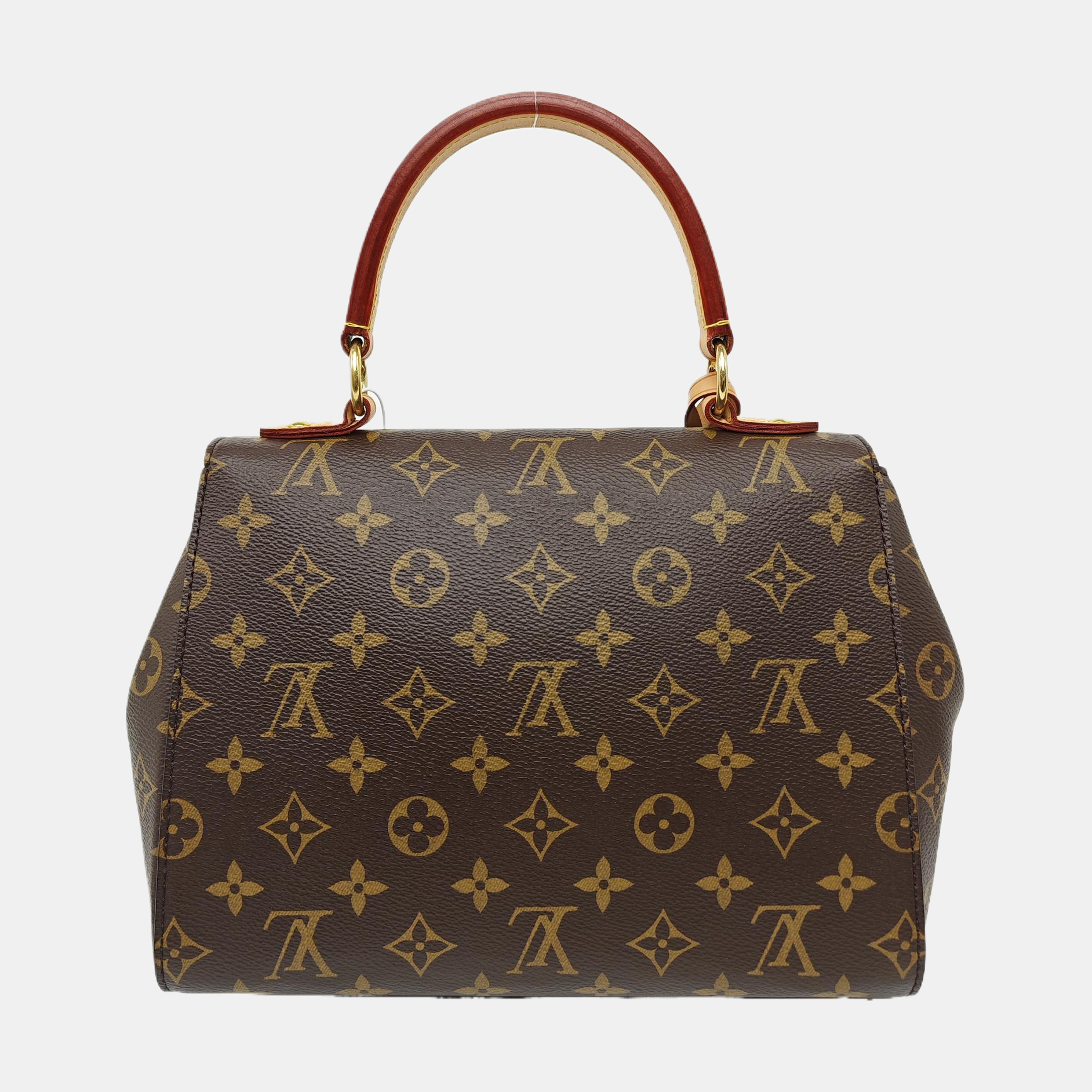 CLUNY PM Monogram Coated Canvas Brown