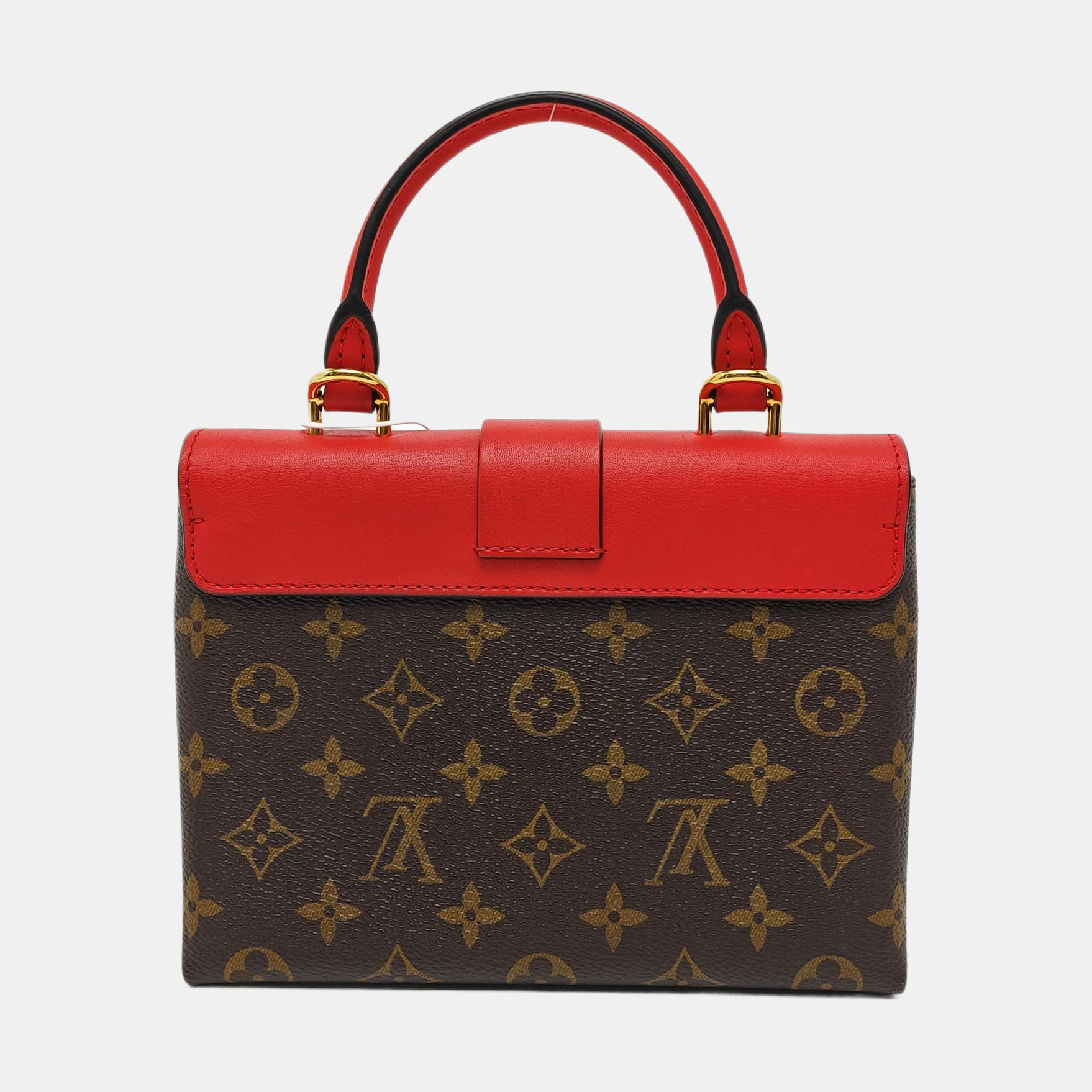 LOCKY BB Monogram Coated Canvas Red