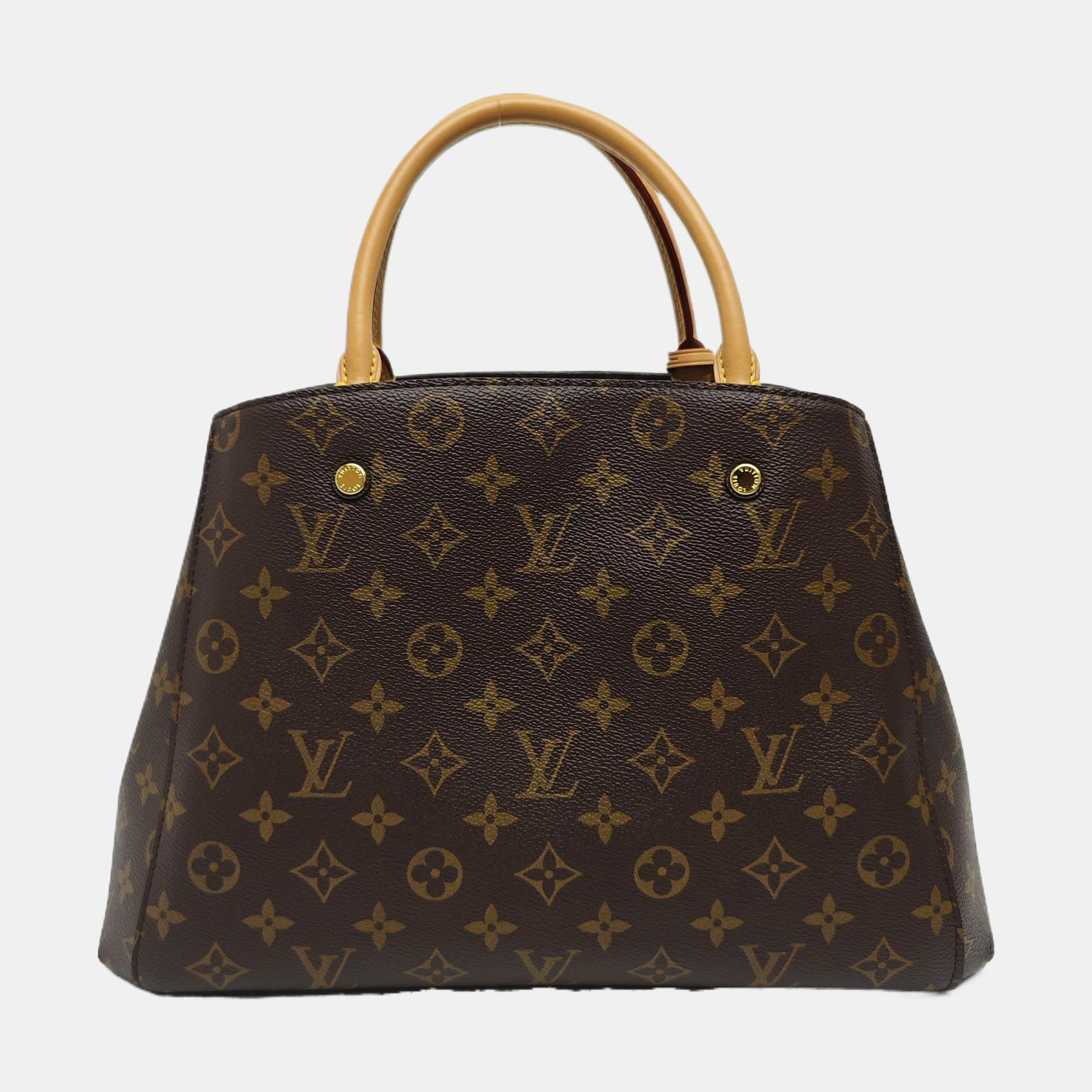 MONTAIGNE Monogram Coated Canvas Brown