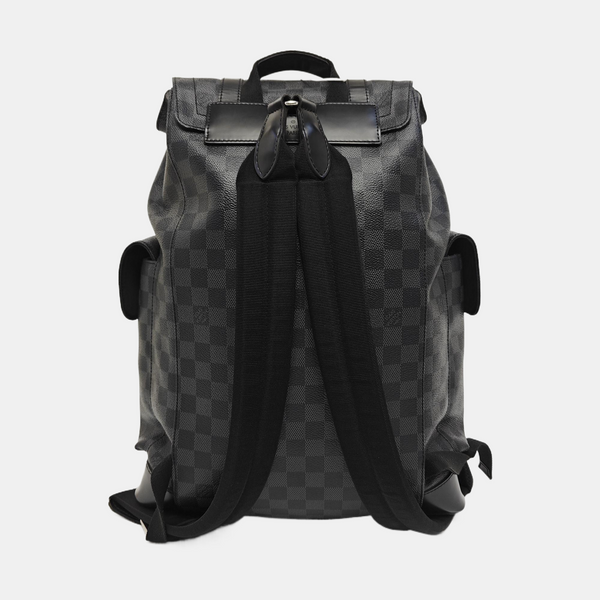 CHRISTOPHER MM Damier Graphite Coated Canvas Gray